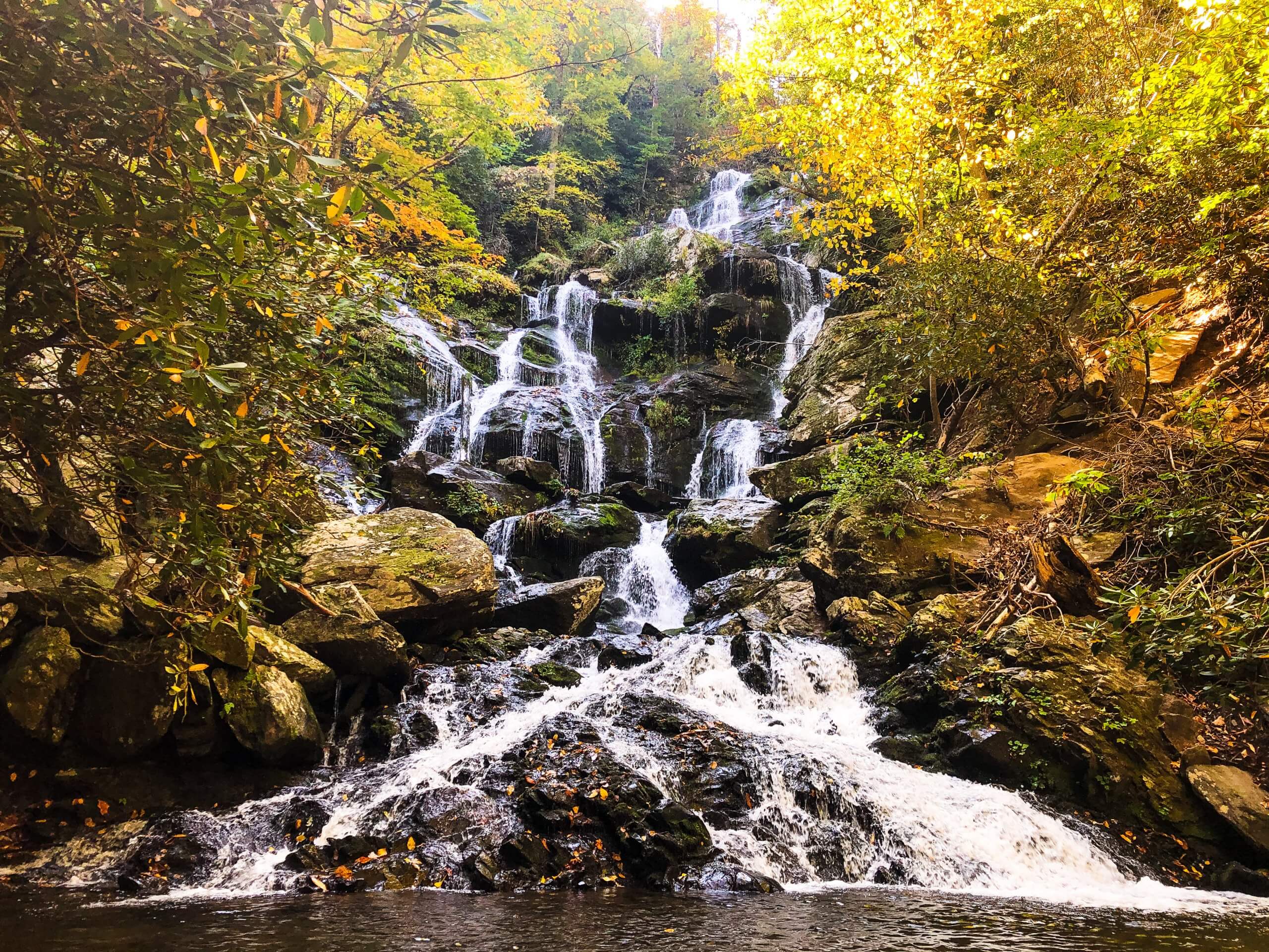 Hike To Paradise Falls in North Carolina, A Beautiful Waterfall